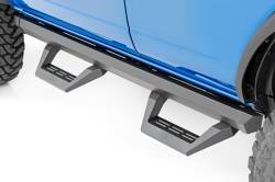 Rough Country Suspension Systems - Rough Country 51029 Black SRX2 Drop Step Nerf Bars 21-25 Ford Bronco 4DR - Image 1