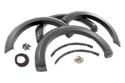 Rough Country Suspension Systems - Rough Country F-F20911B Pocket Fender Flares Black for 21-26.Ford F150 2WD/4WD - Image 1