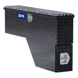 UWS - Gloss Black Aluminum 48" Driver-Side Wheel Well Tool Box Heavy Packaging - Image 1