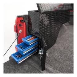 UWS - Gloss Black Aluminum 48" Driver-Side Wheel Well Tool Box Heavy Packaging - Image 6