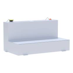 UWS - UWS ST-75-L-W White 75-Gallon L-Shape Steel Transfer Tank - Image 1