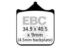 EBC Motorcycle Brakes - EBC Motorcycle Brakes FA604/4HH Double-H Sintered Pads - Image 1