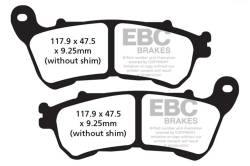 EBC Motorcycle Brakes - EBC Motorcycle Brakes FA640 Organic FA Series Pads - Image 1