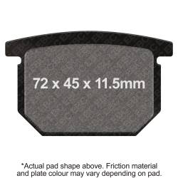 EBC Motorcycle Brakes - EBC Motorcycle Brakes FA65 Organic FA Series Pads - Image 1