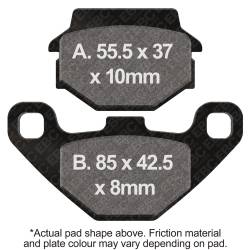 EBC Motorcycle Brakes - EBC Motorcycle Brakes FA67R R Series Heavy Duty Sintered Pads - Image 1