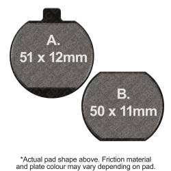 EBC Motorcycle Brakes - EBC Motorcycle Brakes FA73 Organic FA Series Pads - Image 1