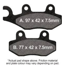 EBC Motorcycle Brakes - EBC Motorcycle Brakes MXS135 MXS Off Road Race Sintered Pads - Image 1