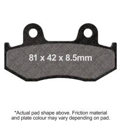 EBC Motorcycle Brakes - EBC Motorcycle Brakes SFA411 SFA Series Scooter Organic Pads - Image 1