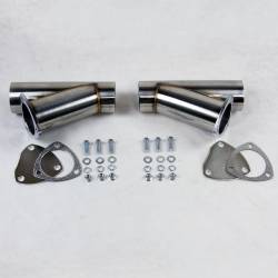 Granatelli Motor Sports - Granatelli Motorsports 306530D Manual Exhaust Cutouts Stainless Weld-In - Image 1