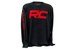 Rough Country Suspension Systems - Rough Country 84099LG Long Sleeve RC Tread Sleeve Black LG - Image 1