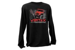Rough Country Suspension Systems - Rough Country 84090SM T-Shirt Long Sleeve Vertex Black Small - Image 1