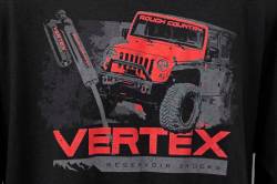 Rough Country Suspension Systems - Rough Country 84090SM T-Shirt Long Sleeve Vertex Black Small - Image 2