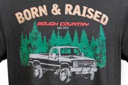 Rough Country Suspension Systems - Rough Country 84081XL T-Shirt Born & Raised Black XL - Image 2