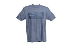 Rough Country Suspension Systems - Rough Country 840792X Flag T-Shirt 2XL Blue Frost - Image 1