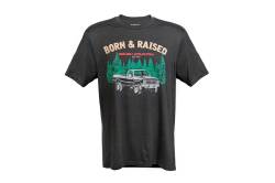 Rough Country Suspension Systems - Rough Country 840813X Born & Raised T-Shirt 3XL Black Frost - Image 1