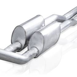 Stainless Works - Stainless Works FT217CB Catback Dual Turbo S-Tube Mufflers Factory & Perf. - Image 2