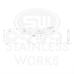 Stainless Works - Stainless Works HF4.6 Header Flange Ford 4.6 1.75" Port - Image 2