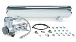Air Lift Performance - Air Lift Performance 27802 4 Gallon Polished Tank w/Viair 444c Chrome Compressor - Image 1