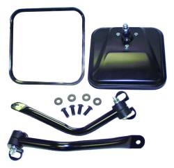 RT Offroad - RT Offroad RT30012 L/R Gloss Black Side Mirror Kit for 55-86 Jeep CJ Series - Image 1