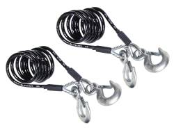 Blue Ox - Blue Ox BX88362 Safety Cable Kit Class V 15000 lb 7' Long - Image 1