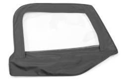 MasterTop - MasterTop 16019235 Fabric Upper Door Skins Black Diamond for 97-06 Wrangler TJ - Image 2
