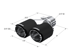 MBRP Exhaust - MBRP Exhaust T5170CF 2.5" Inlet Carbon Fiber Exhaust Tip - Image 2