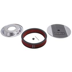 Edelbrock - Edelbrock 4268 Elite 2 Series Polished 14" Round Air Cleaner 3" Pro-Flo Element - Image 2