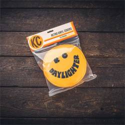 KC Hilites - KC HiLiTES 5201 Retro Vinyl Cover 6" Vinyl Yellow w/Black KC DAYLIGHTER Smiley - Image 2