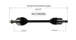 GSP - GSP NCV36580 Front Left CV Axle Assembly for 06-14 Honda Ridgeline - Image 6