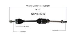 GSP - GSP NCV69506 Front Right CV Axle Assembly for Toyota 2.2 - Image 6