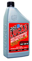 Lucas Oil Products - Lucas Oil Products 10710 Semi-Syn SAE 10W-40 Motorcycle Oil - Image 1