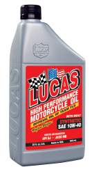 Lucas Oil Products - Lucas Oil Products 10777 Synthetic SAE 10w-40 w/Moly Motorcycle Oil JASO MB - Image 2