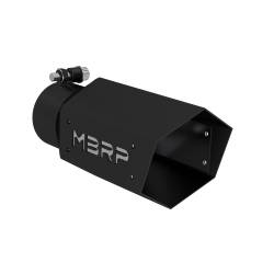 MBRP Exhaust - MBRP Exhaust T5169BLK Black Series Universal 3" Hexagon Shaped Tip - Image 1