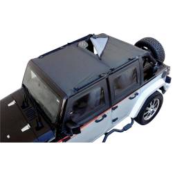 Rampage - Rampage 94835 Combo Brief/Extended Topper for 07-18 Jeep Wrangler JK 2DR - Image 1
