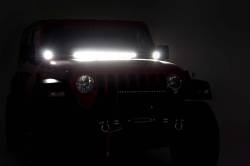 Rough Country Suspension Systems - Rough Country Cowl Mount 2" LED Light Pod Kit for Jeep JL/JT 70062 - Image 4