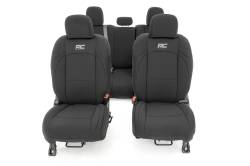 Rough Country Suspension Systems - Rough Country Front/Rear Seat Covers Black for Gladiator JT 91034 - Image 4