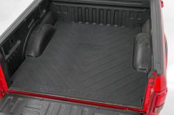 Rough Country Rubber Truck Bed Mat Black 07-18 Silverado/Sierra 6.6' RCM670