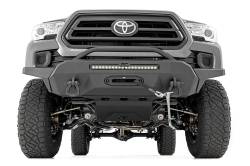 Rough Country Suspension Systems - Rough Country 10719 High Clearance Front Winch Bumper Black for 16-23 Tacoma - Image 2