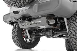 Rough Country 10599 Muffler Skid Plate Black for 18-26 Jeep Wrangler JL 4WD