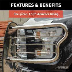 ARIES - ARIES 3067-2 Grille Guard for 17-19 F250/F350 Super Duty - Image 4