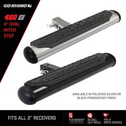 Go Rhino - Go Rhino 460B 4" Oval Rhino Hitch Step - Image 7