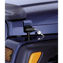 Rugged Ridge - Rugged Ridge 11210.1 Hood Catch Kit Locking for 97-06 Jeep Wrangler TJ - Image 1