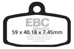 EBC Motorcycle Brakes - EBC Motorcycle Brakes FA612R R Series Heavy Duty Sintered Pads - Image 1