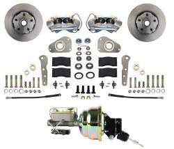 Leed Brakes - Leed Brakes FC0025-P307 Power Front Kit w/Plain Rotors & Zinc Plated Calipers - Image 1