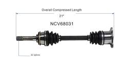 GSP - GSP NCV68031 Chevrolet Suzuki 1.6/2.0/2.5 Front Left CV Axle Assembly - Image 6
