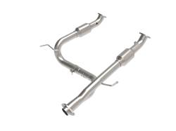 aFe Power - aFe 48-46006-RC 2-3" Stainless Steel Twisted Y-Pipe w/Cat for 05-15 Tacoma 4.0L - Image 1