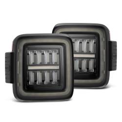 AlphaRex - AlphaRex 602010 Alpha Black Prismatic LED Taillights for 18-23 Jeep Wrangler JL - Image 1