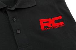 Rough Country Suspension Systems - Rough Country 83901 Polo Rough Country Logo Black Cotton Size Large - Image 3