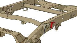 Rust Buster Frameworks - Rust Buster Frameworks RB7317 Center Bed Mount Each for 99-06 Silverado/Sierra - Image 4