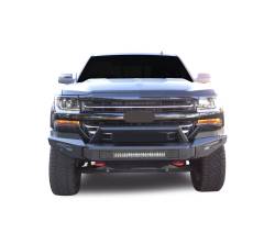 Black Horse Off Road - Black Horse AFB-SI17-K1 Armour-II HD Front Bumper for 16-18 Silverado 1500 LD - Image 2